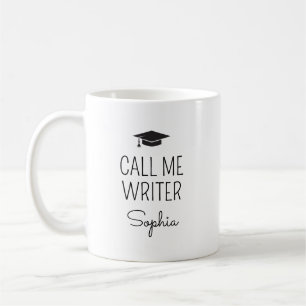 Call Me Writer Personalised Name Coffee Mug