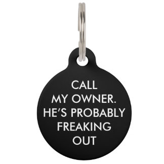 "CALL MY OWNER" PET TAG