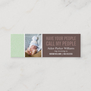 CALL MY PEOPLE   MOMMY CALLING CARD