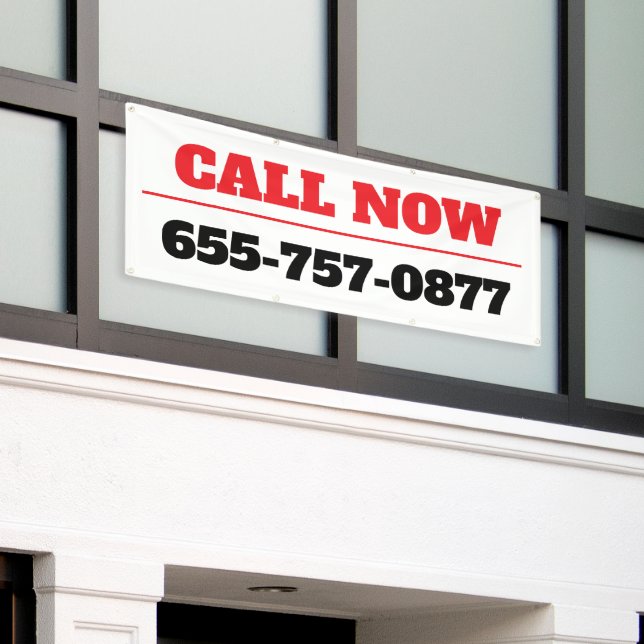 Call Now Custom Banner (Outside Building)