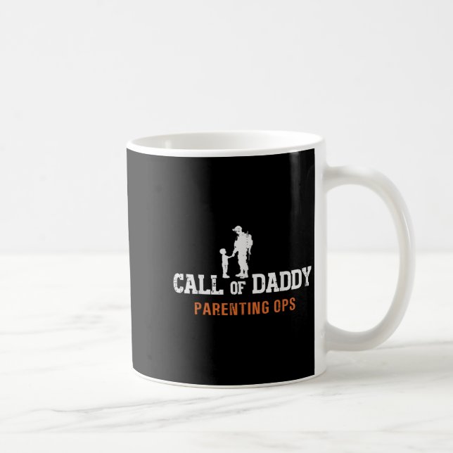 Call Of Daddy Parenting Ops Fun Fathers Day Dad Pa Coffee Mug (Right)