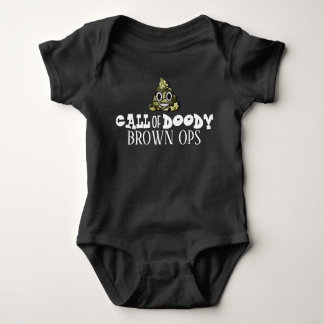 Call of Doody Brown Ops Gamer Baby Bodysuit