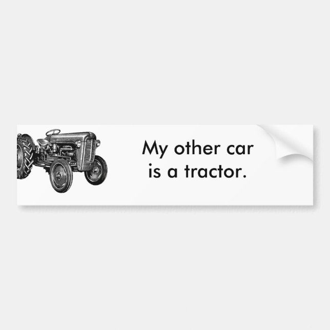 Call of the Wild Tractor Custom Bumper Sticker (Front)