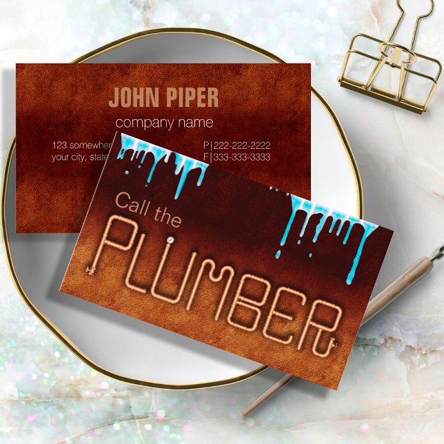 Call the Plumber ID958 Business Card (Creator Uploaded)