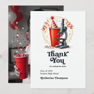 "Call the Shots" Funny Nurse Graduation Photo Thank You Card