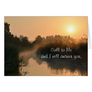 Call to Me, Bible Verse Jeremiah 33:3 Card