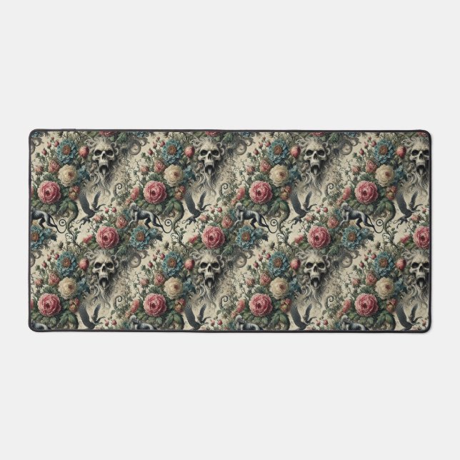 Call to the Night Gallery – Gothic Victorian Desk Mat (Front)