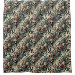 Call to the Night Gallery – Gothic Victorian Shower Curtain