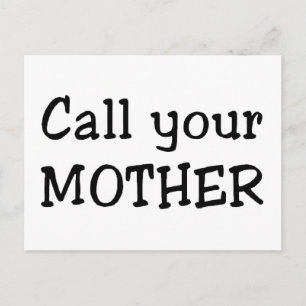 Call your mother postcard