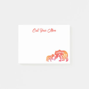 Call Your Mum Mama Bear  Post-it Notes