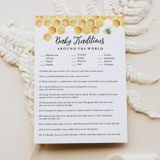 CALLA Baby Traditions Around The World Game Invitation (Creator Uploaded)