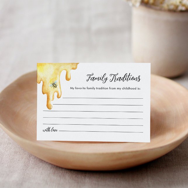 CALLA Bee Family Traditions Baby Shower Card (Creator Uploaded)