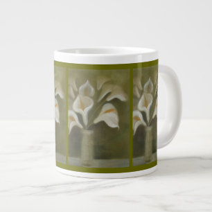 Calla Cut Flowers In A Vase Artistic Still Life Large Coffee Mug
