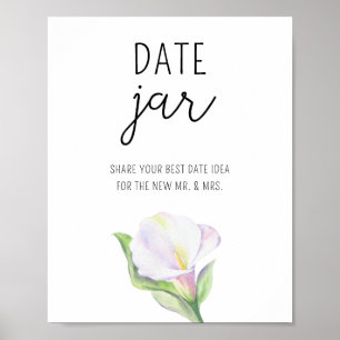 Calla - date night ideas. Date jar bridal game Poster