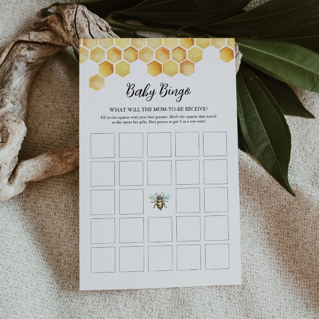 CALLA Honey Bee Baby Shower Bingo Card (Creator Uploaded)