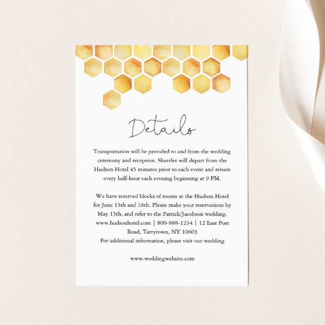 CALLA Honey Bee Details Enclosure Card (Creator Uploaded)