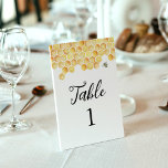 CALLA  Honey Bee Table Number 3.5 x 5<br><div class="desc">The buzz-worthy Calla Collection is specially designed for your bee-themed event! With its enchanting watercolor honeycomb and delicately dripping honey, this collection is as sweet as can be. Whether you're planning an adorable bumble bee baby shower or any other cheerful celebration, the Calla Collection adds an extra touch of sweetness,...</div>