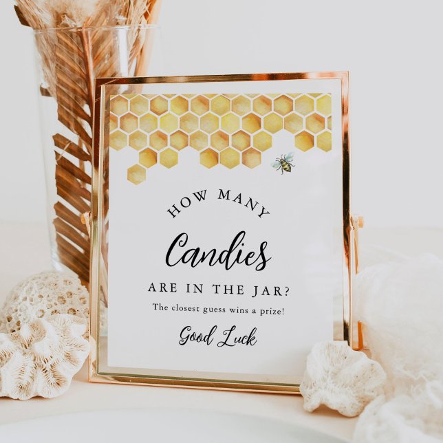 CALLA How Many Candies in Jar Baby Shower Game Poster (Creator Uploaded)