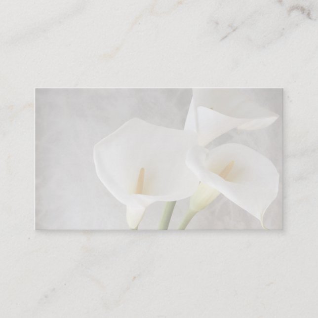 calla lilies business card (Front)