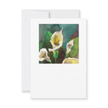 Calla Lilies card