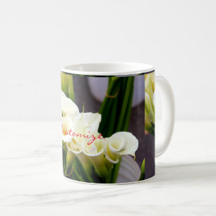 calla lilies coffee mug