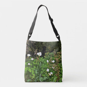 CALLA LILIES CROSS-BODY TOTE/MEDIUM CROSSBODY BAG