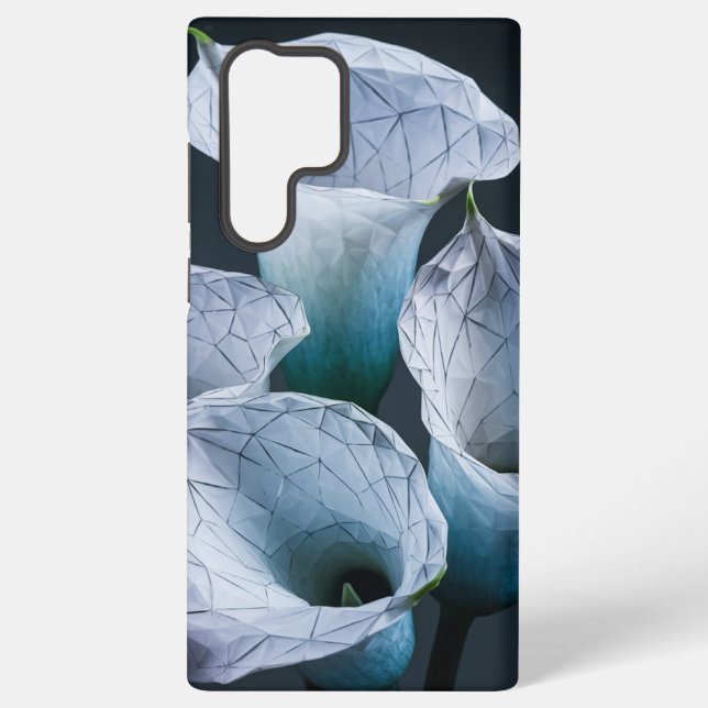 Calla Lilies Crystalline Art Samsung Galaxy S22 Ultra Case (Back)
