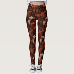 Calla Lilies Floral Best Mum Gift Ladies Yoga Att Leggings