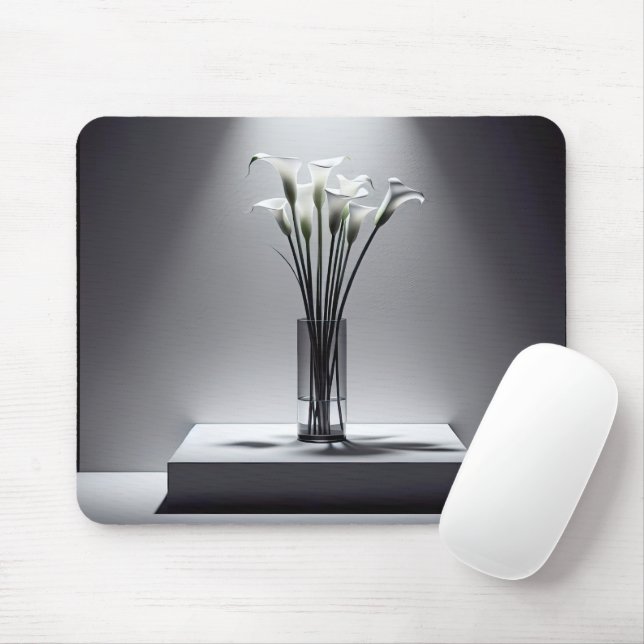 Calla Lilies In the Spotlght Mouse Pad (With Mouse)