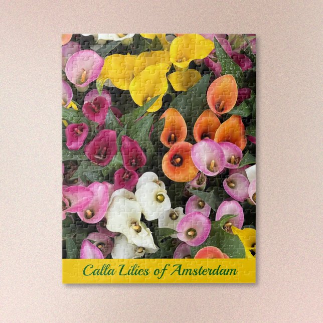 Calla Lilies of Amsterdam Jigsaw Puzzle (Text may be edited or removed.)