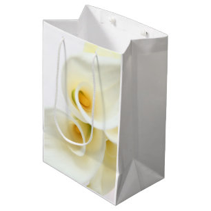 Calla lilies overhead closeup medium gift bag
