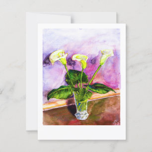 Calla Lilies Postcard