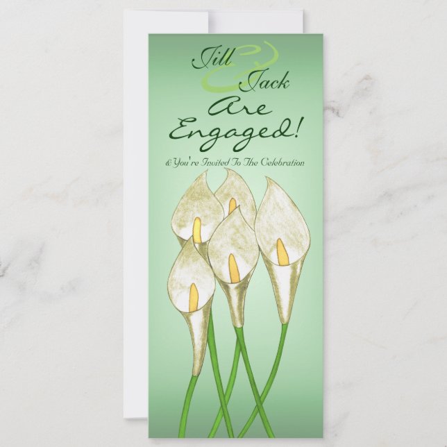 Calla Lilies (White) Invitation (Front)