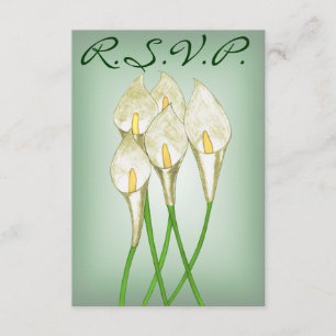 Calla Lilies (White) R.S.V.P Card
