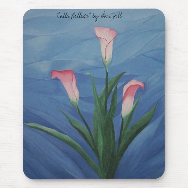 "Calla Lillies" Mousepad (Front)