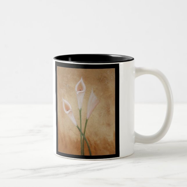 Calla Lillies Two-Tone Coffee Mug (Right)