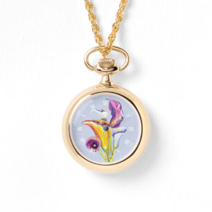Calla Lillies Watercolor Handpainted Watch