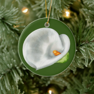Calla Lilly Ceramic Ornament