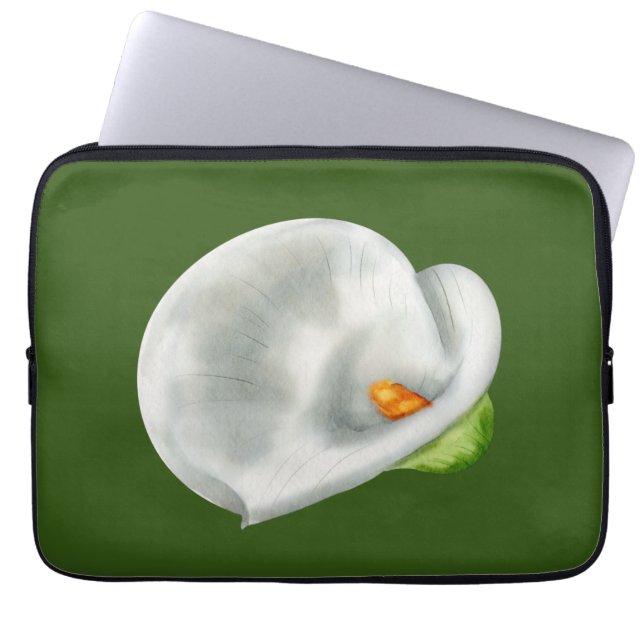 Calla Lilly Laptop Sleeve (Front)