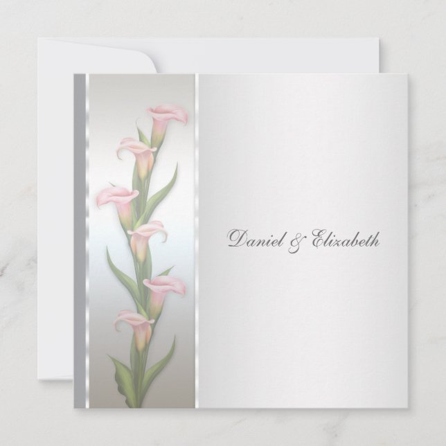 Calla Lily 25th Anniversary Party Invitation (Front)