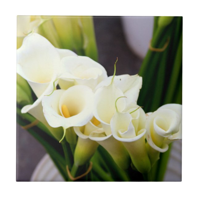 calla lily bouquet tile (Front)