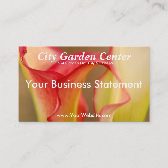 Calla Lily Business Card (Front)