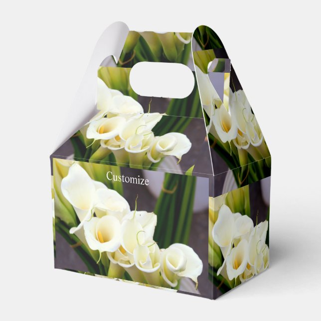 calla lily candy tin favour box (Front Side)