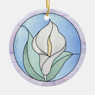 Calla Lily Ceramic Tree Decoration