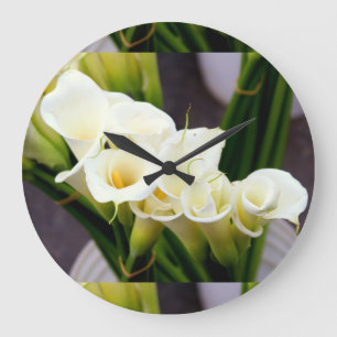 calla lily clock