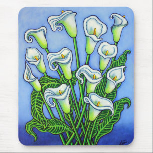 Calla Lily Dreaming Mouse Pad by Lisa Lorenz