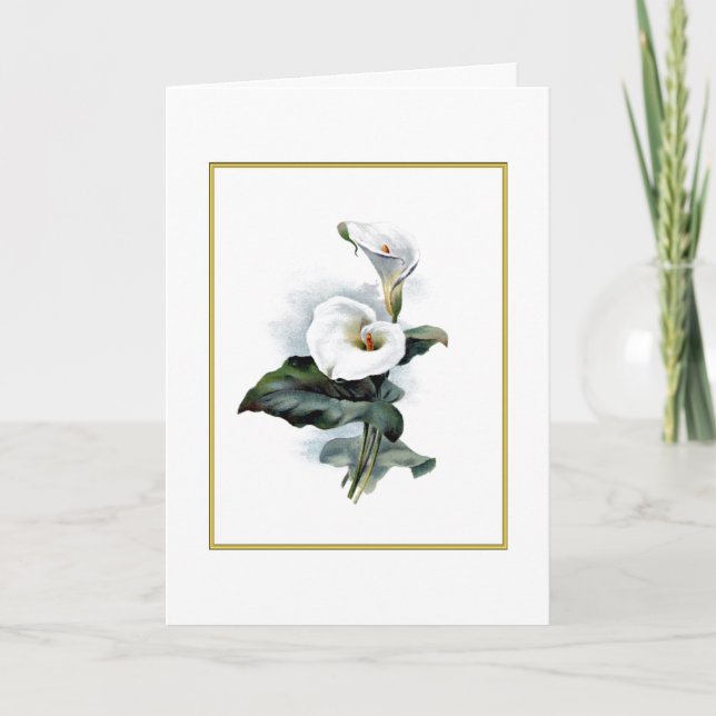 Calla Lily Easter Card (Front)