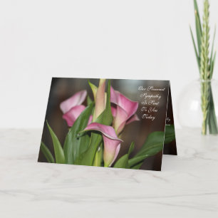 Calla Lily Flowered Card