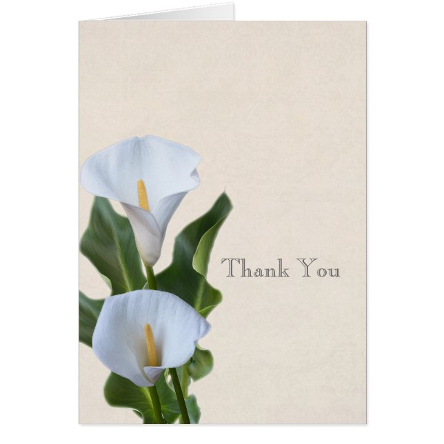 Calla Lily Flowers Floral Elegant Bridal Wedding (Front)