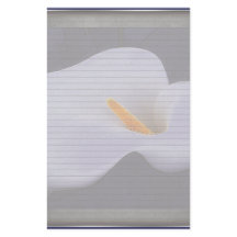 Calla Lily Illustration Optional Lines Note Paper